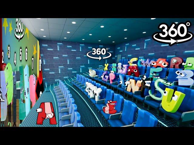 Alphabet lore 360° - CINEMA HALL | Letter F react to Alphabet Lore meme | VR/360° Experience