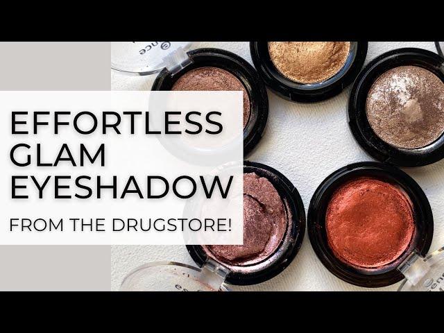 Effortless Glam Eyeshadow // Essence Melted Chrome Eyeshadows: Hand and Eye Swatches