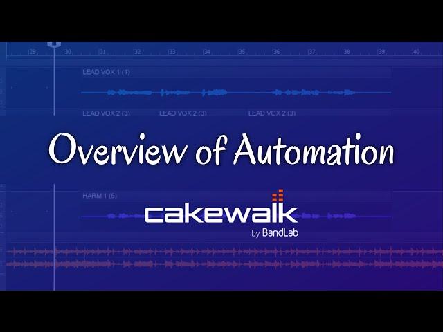 Overview of Automation-Cakewalk by BandLab Tutorial
