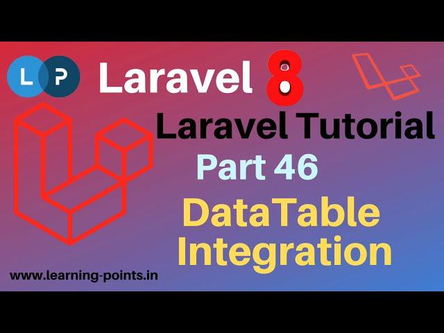 Laravel Datatable Integration | How to use datatable inside laravel | Yajra packages | Laravel 8