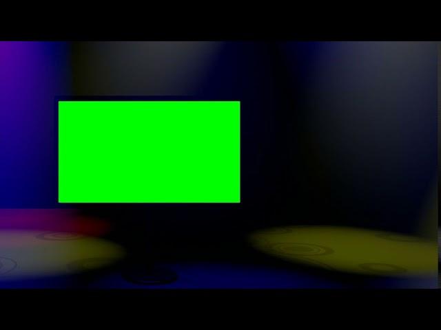 Green Screen Plasma Spotlights Multicoloured Loop