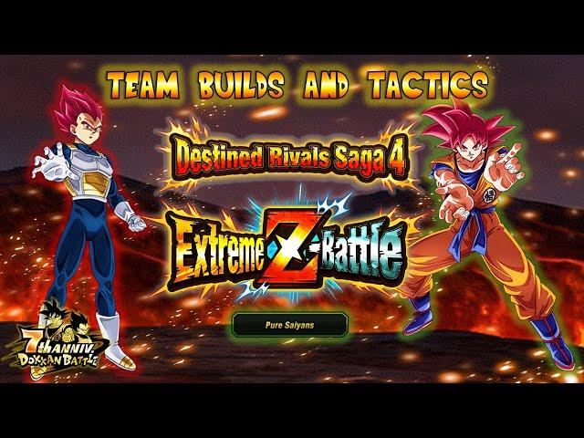 EASILY CLEAR ALL 30 STAGES OF DESTINED RIVALS 4 EXTREME Z BATTLE! TEAMS & TACTICS - SSG GOKU/VEGETA!