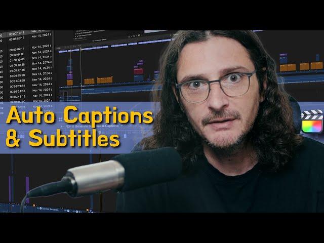 Final Cut Pro 11: How to Generate Subtitles & Captions for YouTube