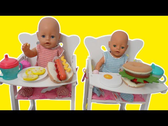 Baby Born Doll Feeding and changing Routine Compilation