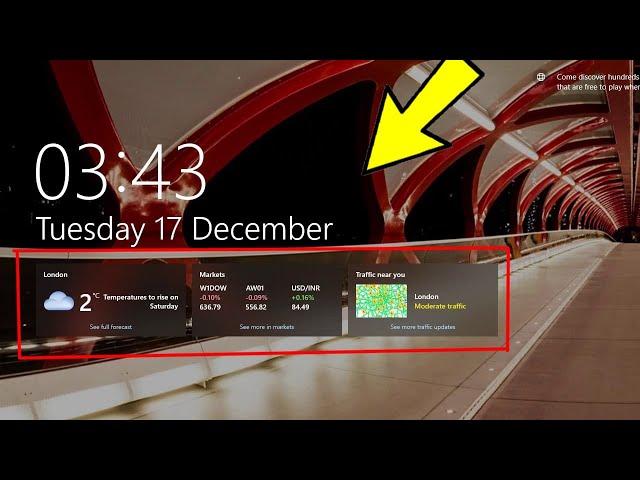 Turn Off Lock Screen Widgets in Windows 10 - How To Disable Weather & News Feed From lockscreen 