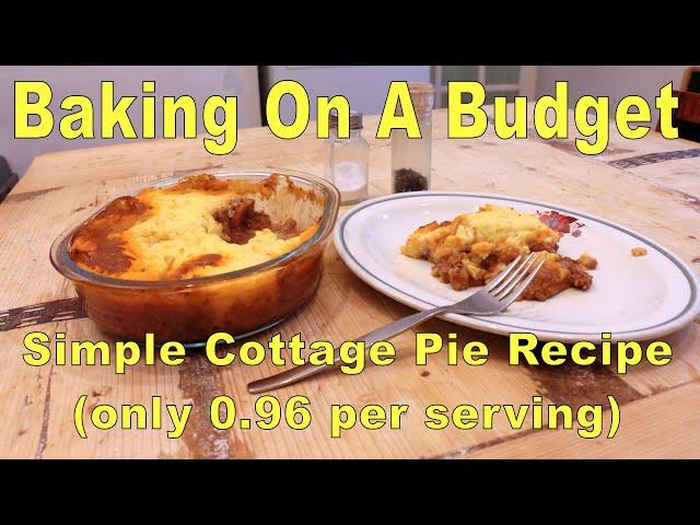 Simple Cottage Pie Recipe (only 0.96 per serving)