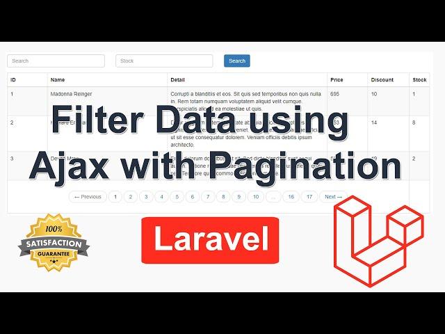 How to Implement Search using Ajax with Pagination in Laravel | Search using Ajax in Laravel