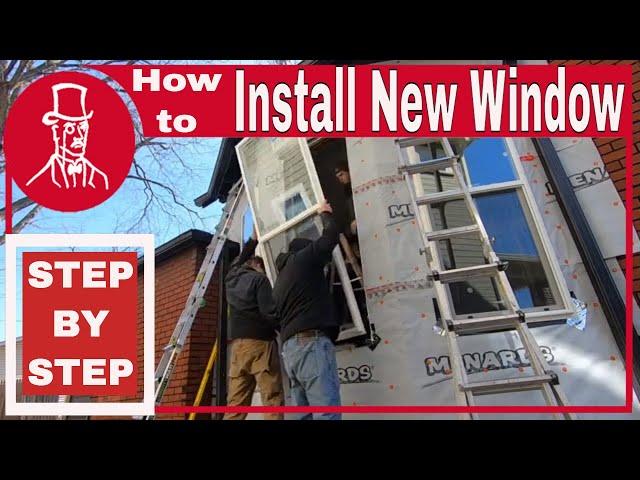 How to Install a Window : new construction window not replacement window