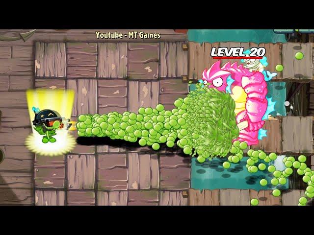 PvZ 2 Challenge - 300 Plants Level 1 Vs Deep Sea Gargantuar Zombie Level 20 - Who will win?