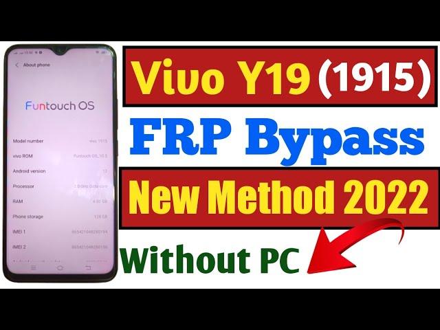 Vivo Y19 (1915) FRP Bypass |  New Method | All Vivo Frp Bypass 2022 Without PC | Technical Sajid