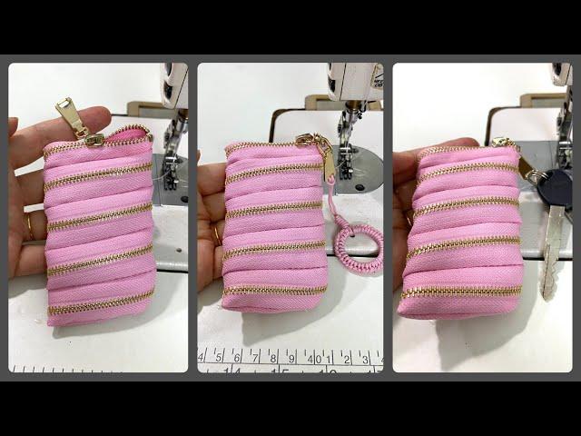 Instructions for sewing hand bags with zippers