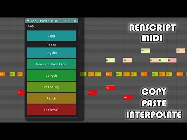 Reaper Script - Copy Paste MIDI