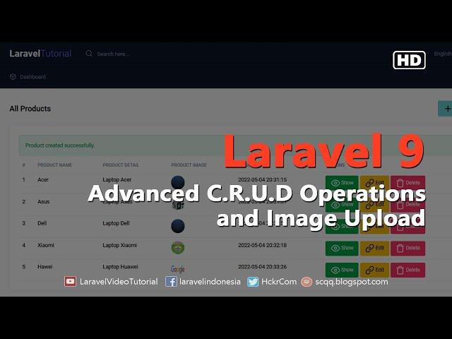 Laravel 9 Tutorial - Advanced CRUD Operations and Image Upload with Example Step by Step