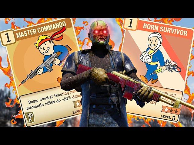 The END Game Commando Build! (Full Health, Gameplay) | Fallout 76 Builds