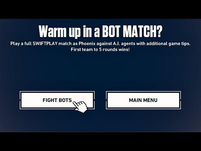 How to play BOTS MATCH MODE in VALORANT