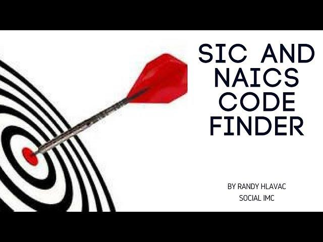 SIC and NAICS Code Finders