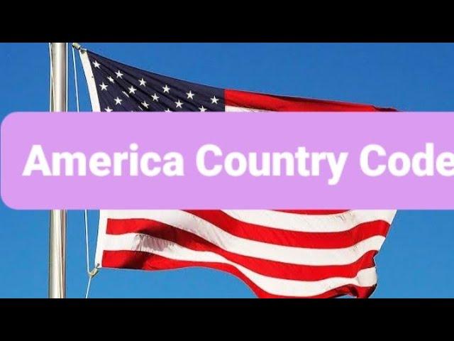 America ka country code kya hai | USA country code