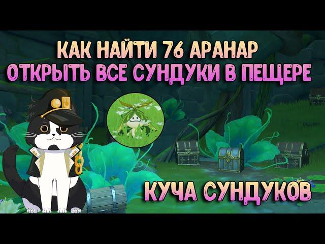 Все 76 Аранар | Как Открыть Все Сундуки в Пещере? | Геншин Импакт Примогемы и Сундуки Сумеру Гайд