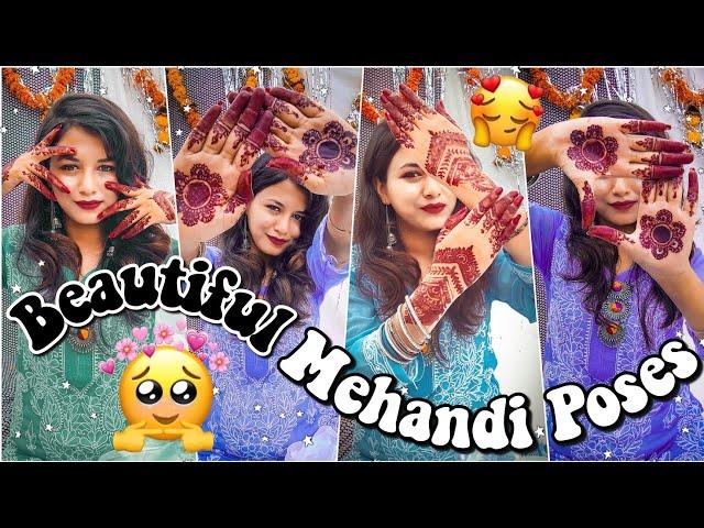 Beautiful Mehandi Poses | | Mehandi Poses for girls | Diwali Poses  #mehandidesign #mehandiposes