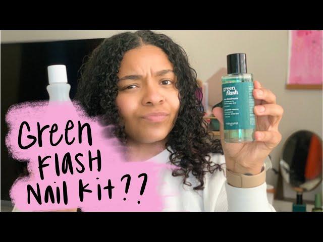 Green Flash Nail Kit | Eco gel polish that removes like regular polish??