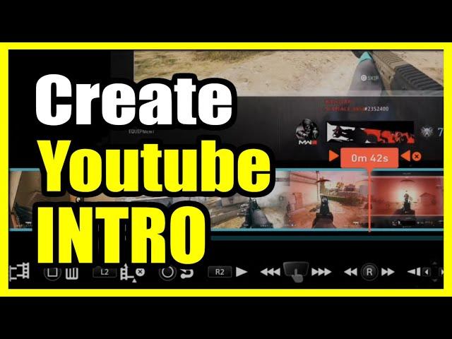 How to Create an Intro for Youtube Videos on Sharefactory PS5 (Video Editing Tutorial)(No PC)