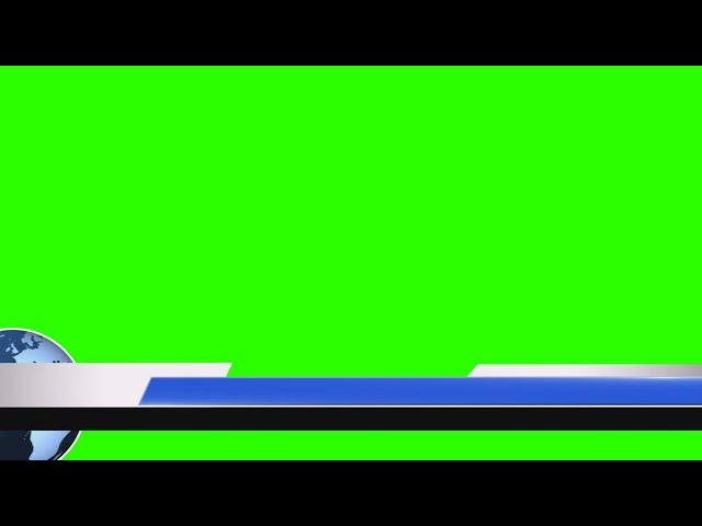 News Lower Thirds #1 / Green Screen - Chroma Key