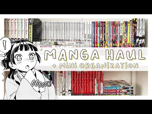 manga haul + shelf reorganization | 60+ VOLUMES