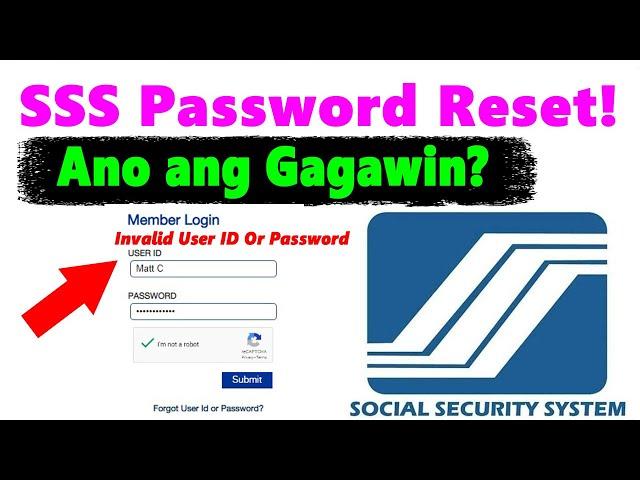 How to Reset SSS Password If You Forgot It? TAGALOG Explanation