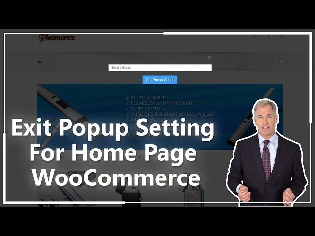 Exit Popup Setting For Home Page WooCommerce