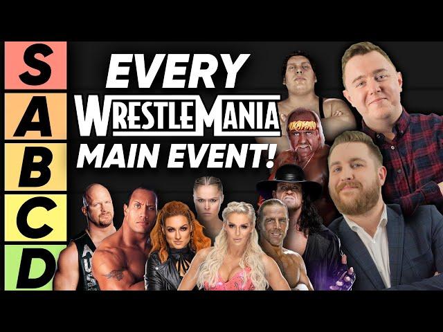 TIER LIST: WWE WrestleMania Main Events