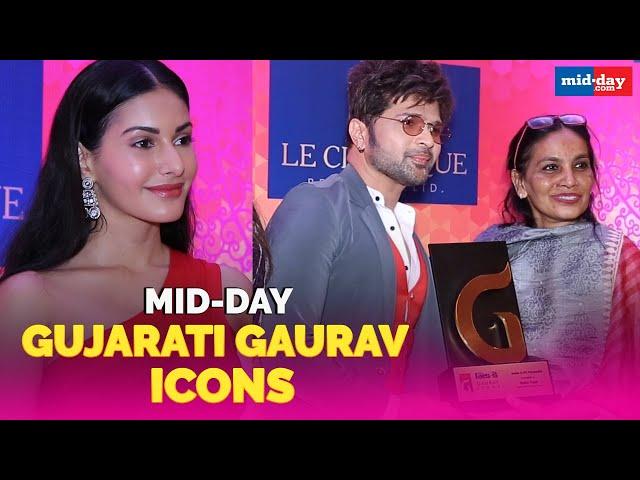 Himesh Reshammiya and Amyra Dastur honour mid-day Gujarati Gaurav Icons