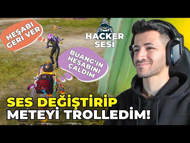 6 YAŞINDAKİ METEYİ TROLLEDİM (HACKER SESİ) / PUBG MOBILE