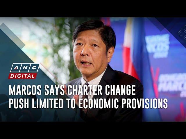 Marcos says charter change push limited to economic provisions | ANC