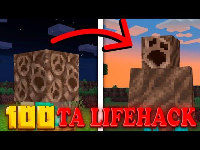 100 TA LIFEHACKLARNI TEKSHIRAMIZ | MINECRAFT