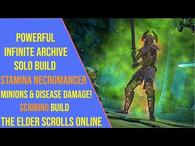 Powerful Stamina Necromancer Solo Build for the Infinite Archive in ESO