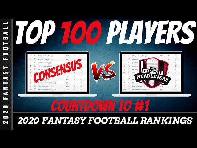 Fantasy Football 2020 Rankings  - Top 100 Overall Fantasy Football Players - Players 90-100