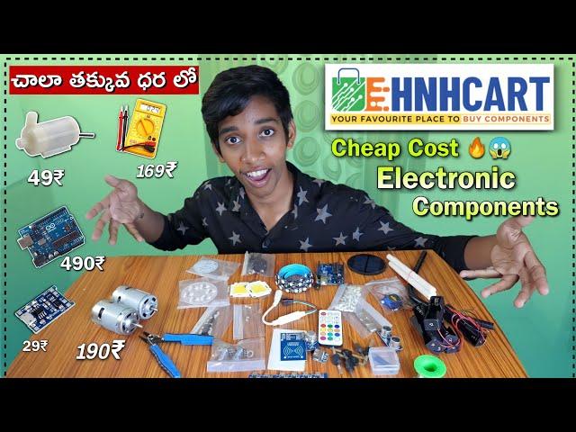 Unboxing Of Electronic Components In Telugu | Telugu Expriments | Cheap Cost  Electronic Components