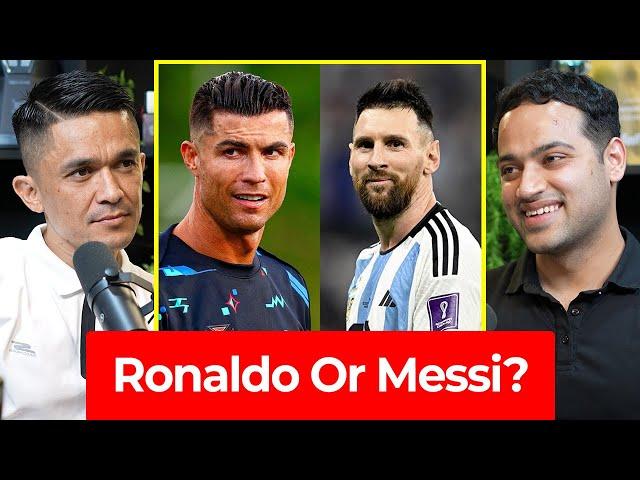 Ronaldo Vs Messi - Who Is A Better Football Player? | Sunil Chhetri | Raj Shamani Clips