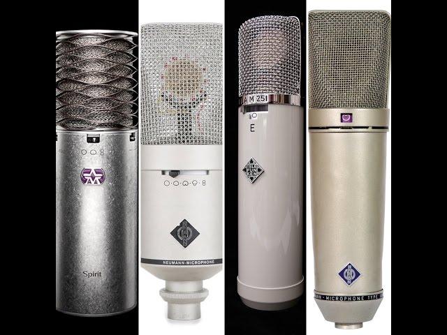 2017 Mic Shoot-out: Aston Spirit vs. Telefunken Elam 251, Neumann M149, and Neumann U87