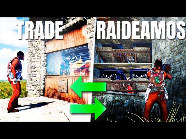 TRADEAMOS para ir a RAIDEAR - RUST - Gameplay español