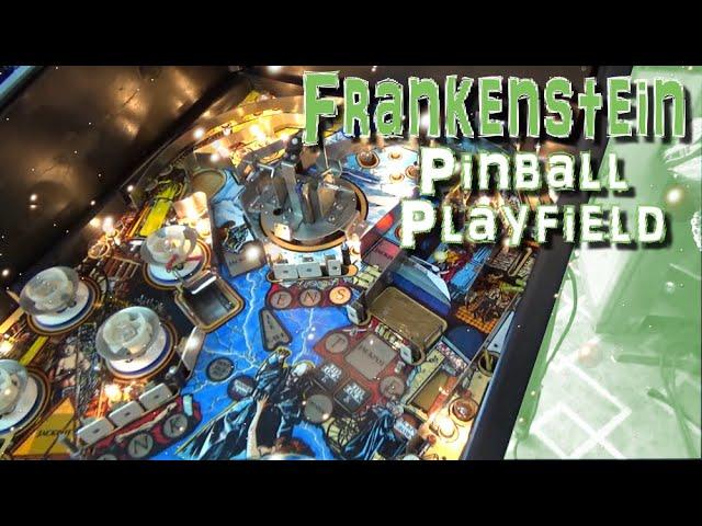 Almost Every Part Is Removed From This Frankenstein Pinball Machine Playfield!!!