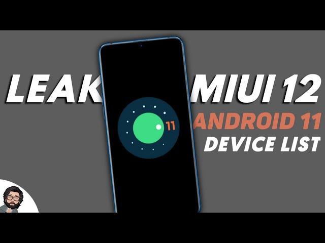 [ANDROID 11] MIUI 12 Update Device List | MIUI 12 Android 11 Update List 