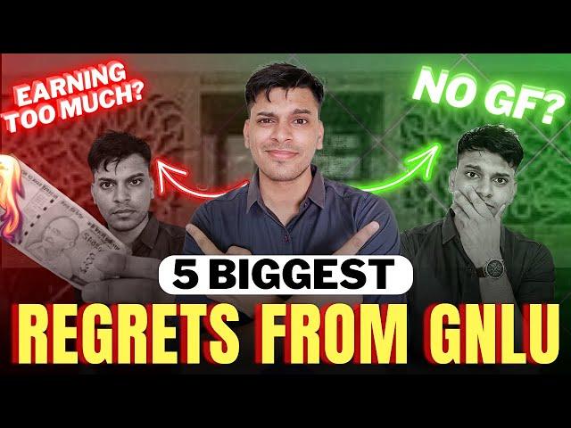 MY 5 BIGGEST Regrets from GNLU | CLAT 2025