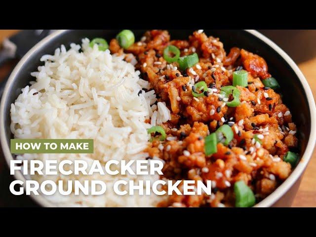 Firecracker Ground Chicken | A Simple Macro Friendly Meal Prep Recipe