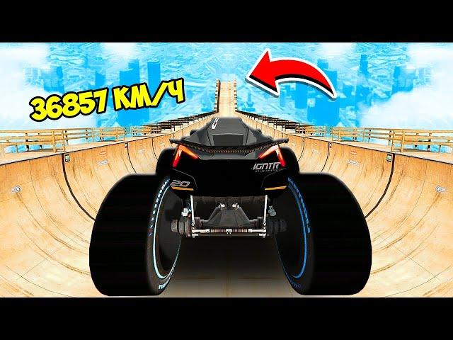 MONSTER TRUCK Jackson Storm vs MEGA RAMP in GTA 5! EXPERIMENT in GTA 5!