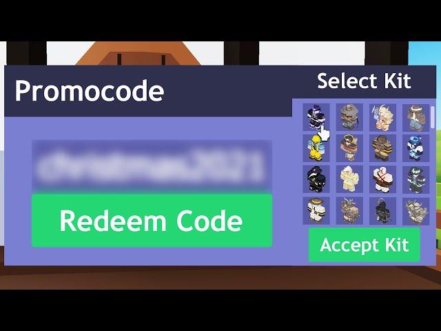 Secret Promocode Menu in Roblox Bedwars