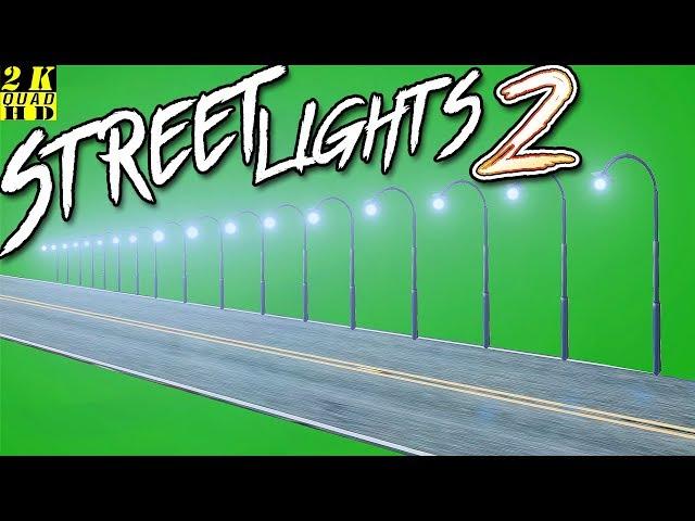 Street Lights 2 green screen effects 2K Ultra HD | Chroma Key | Green Screen | #mvstudio | VFX 2020