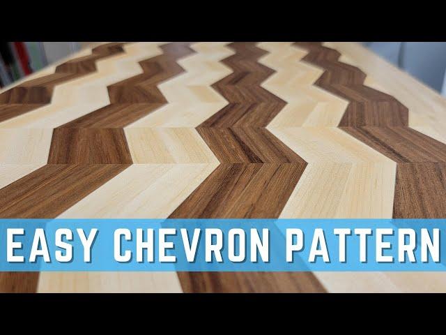 How To: 3D Chevron Pattern | My First Cutting Board | Walnut & Maple