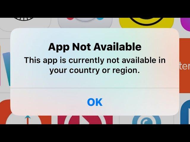 This App is Currently Not Available in Your Country or Region iPhone | iOS 15 ( 2022 )