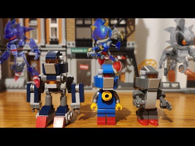 LEGO Sonic Metal Sonic, Mecha MK 1, and Mecha MK 2